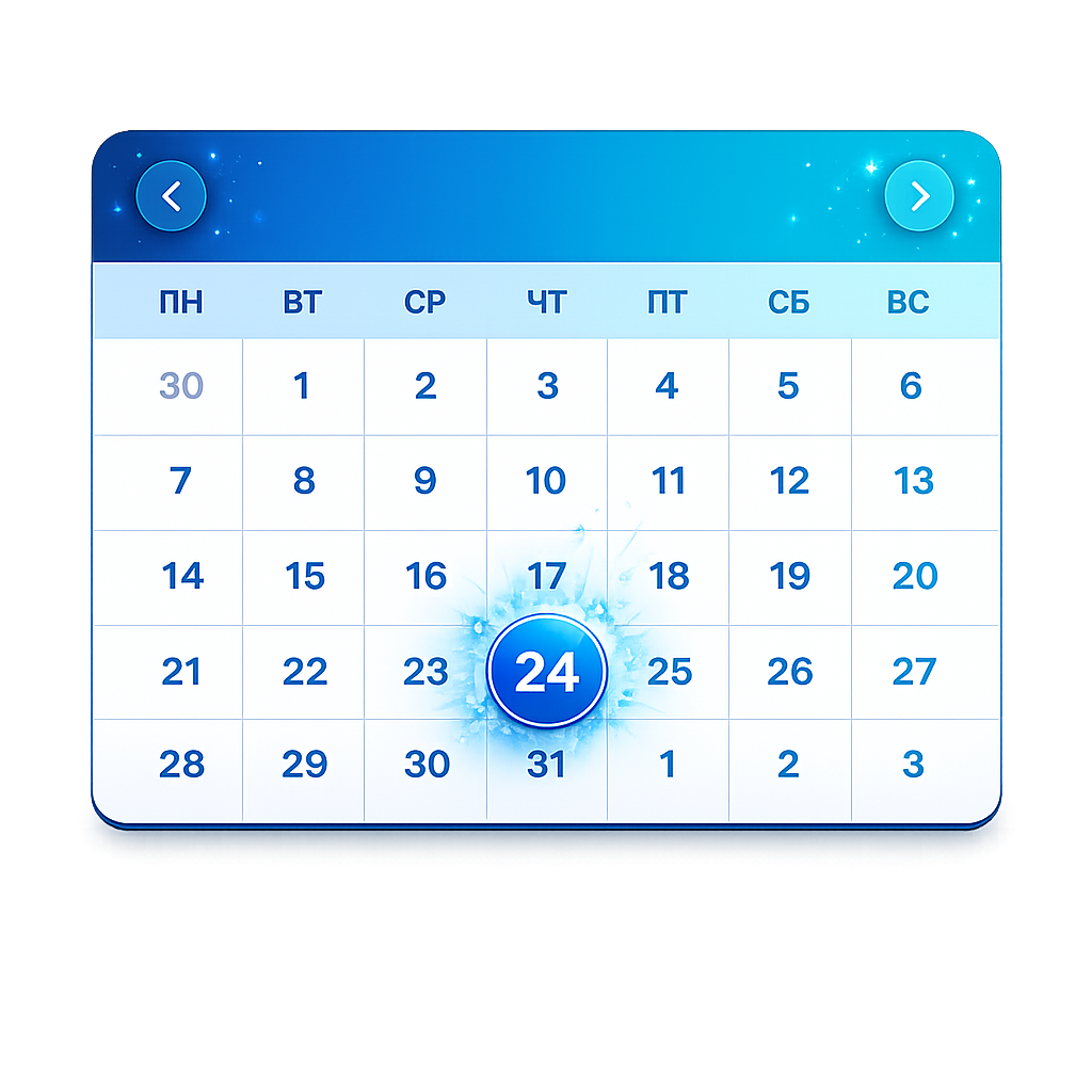 Бронирование даты подключения